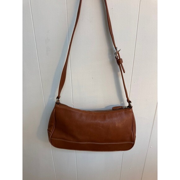 Vintage Coach Hampton Demi Pouch Shoulder Bag Purse Brown Leather 7785 Y2K - Picture 6 of 12